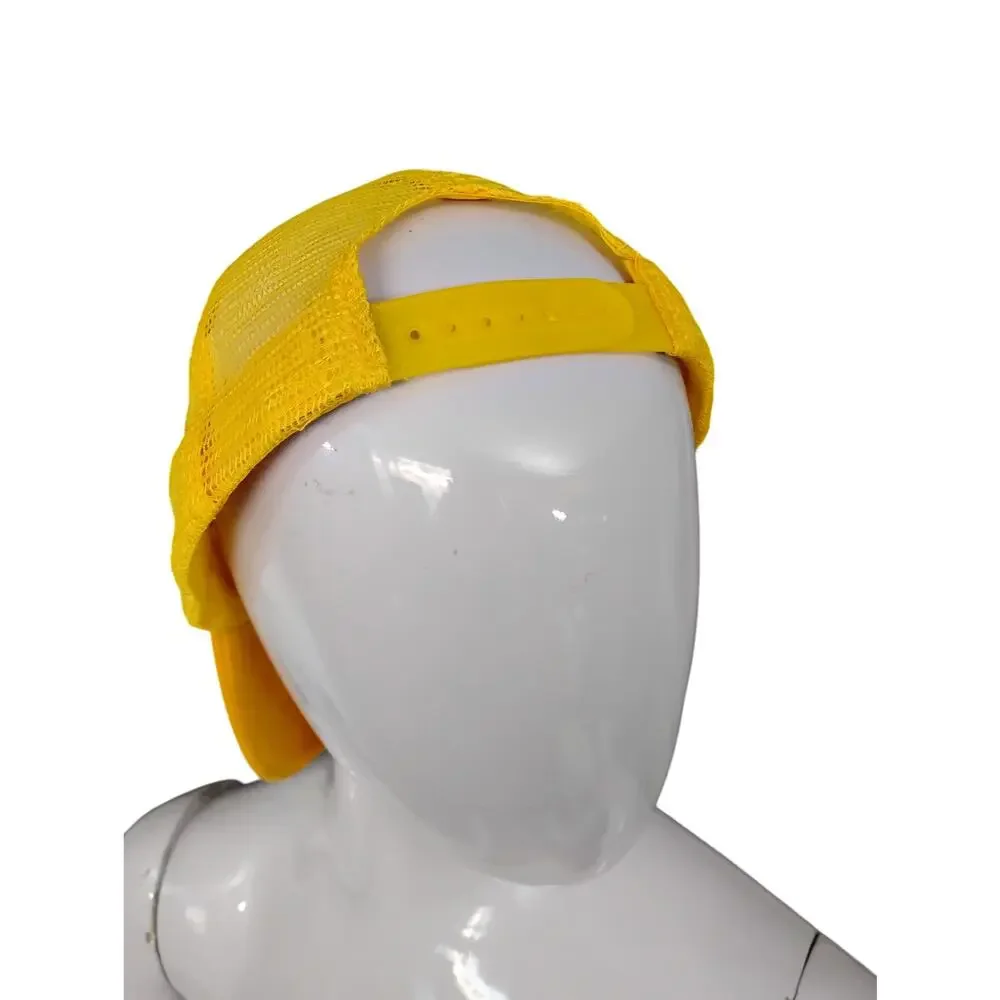 Sanrio Gudetama The Lazy Egg Yellow Graphic Trucker Hat Adjustable Mesh Back